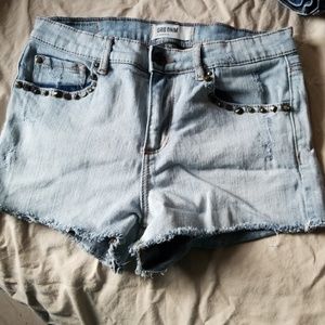 Denim shorts